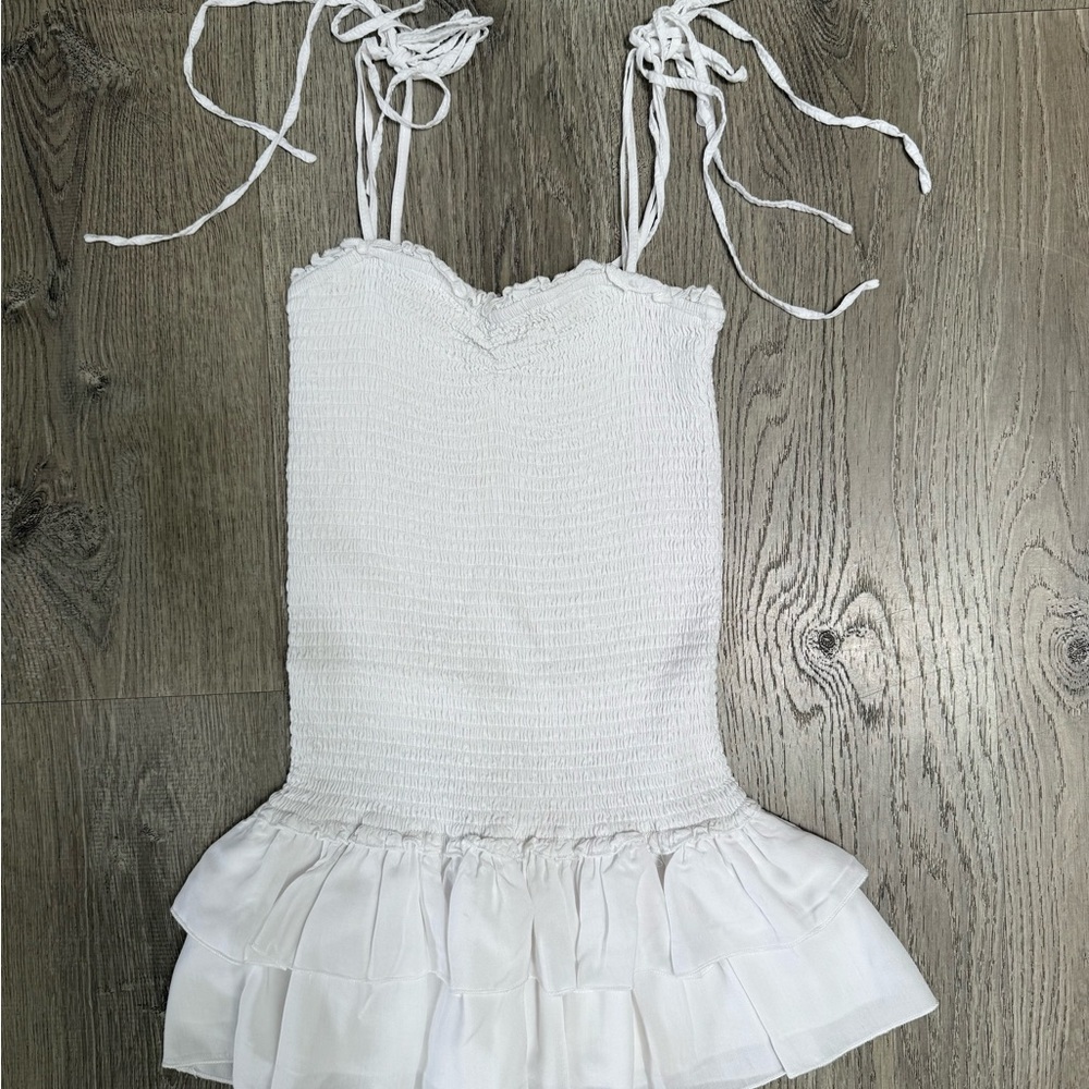Katie J NYC Tween Meri Smocked Dress with Ruffle Skirt
